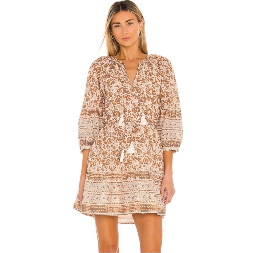 Cleobella Rosy Mini Dress in Tamil Block Print